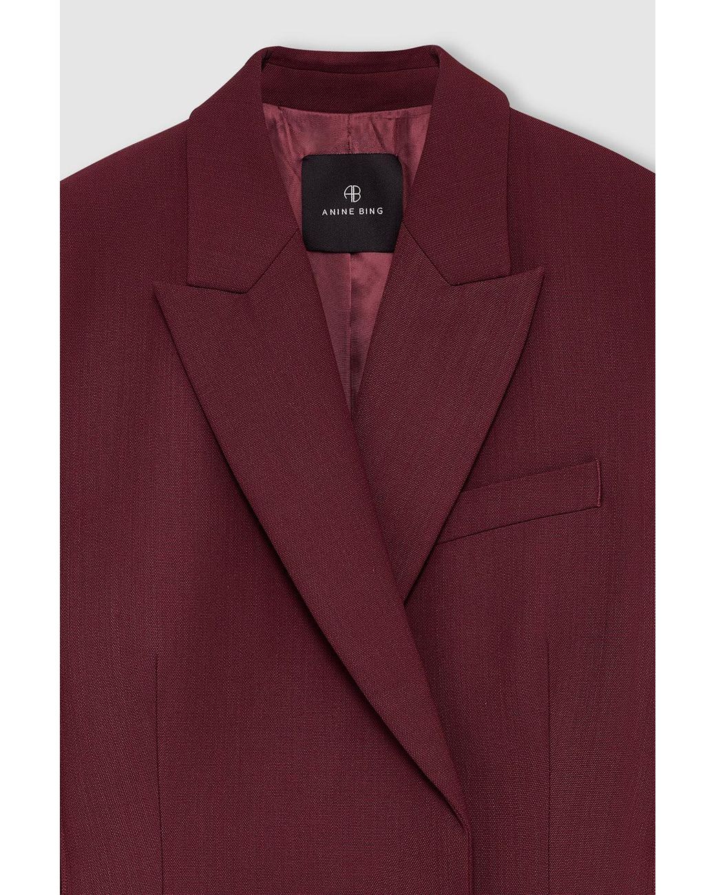 Anine Bing Red Aretha Blazer