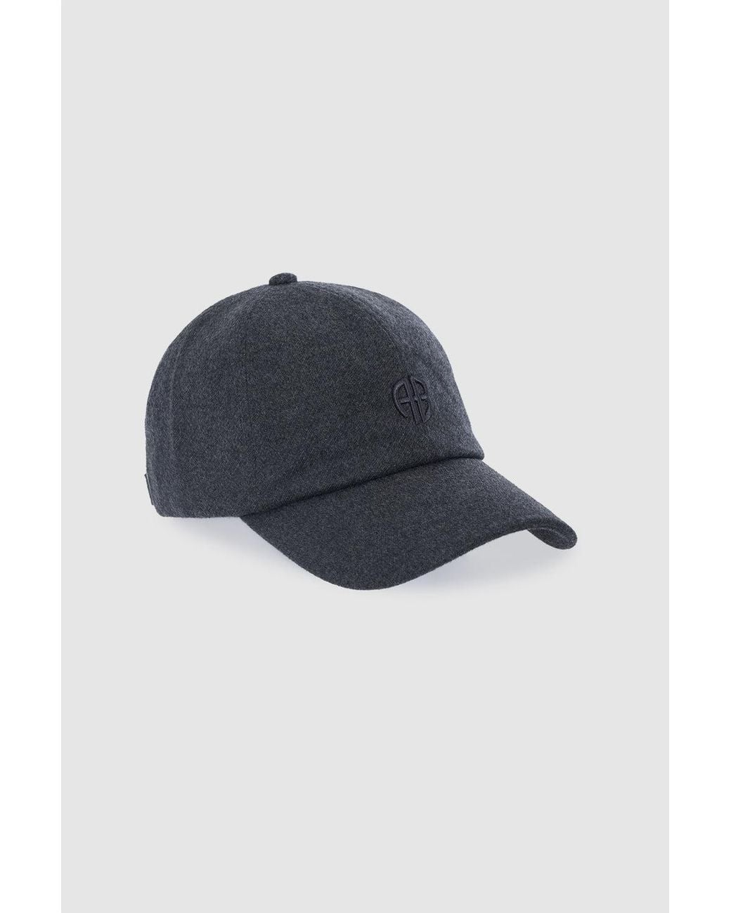 Anine Bing Blue Jeremy Baseball Cap Wool