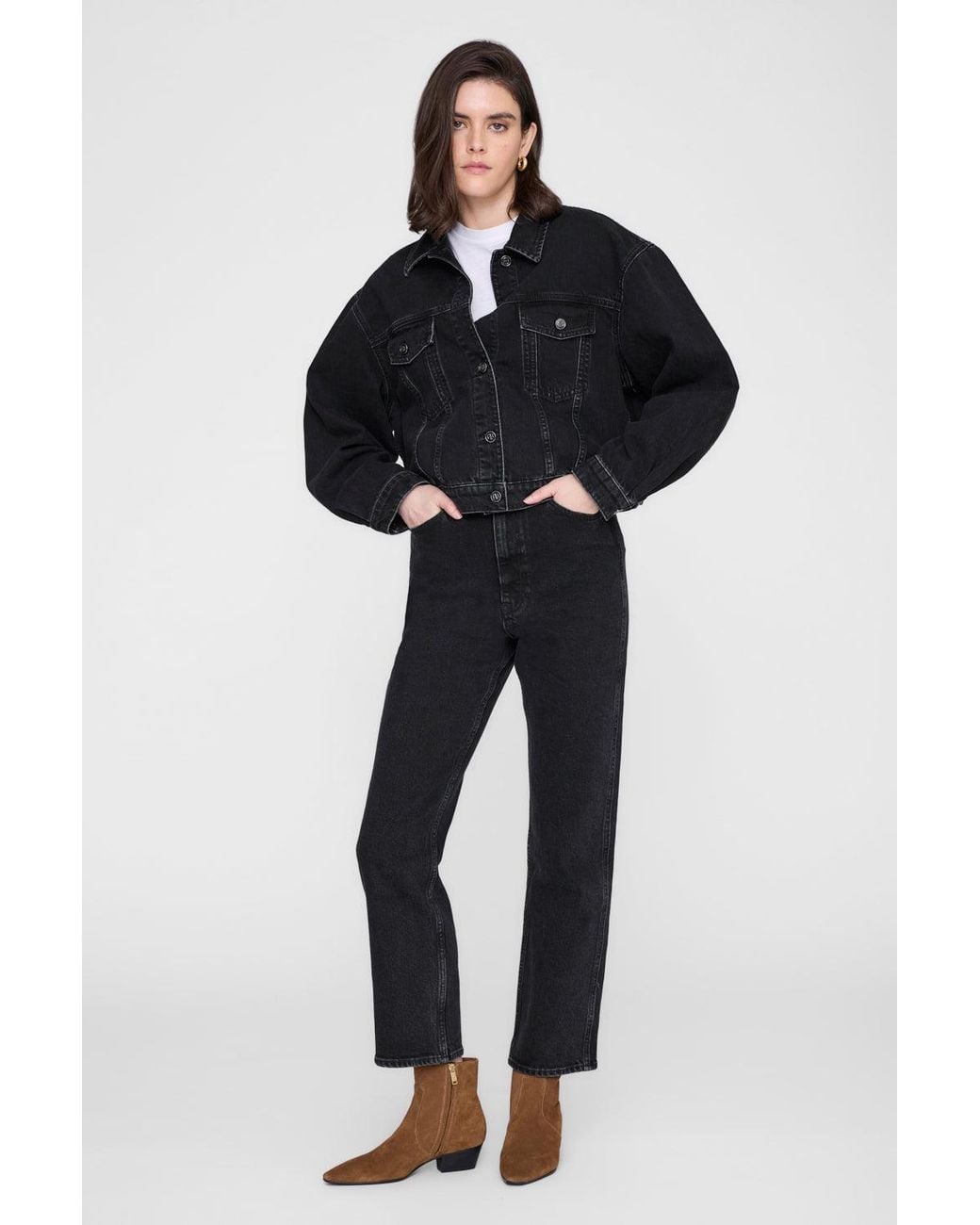 Anine Bing Blue Quincy Jacket