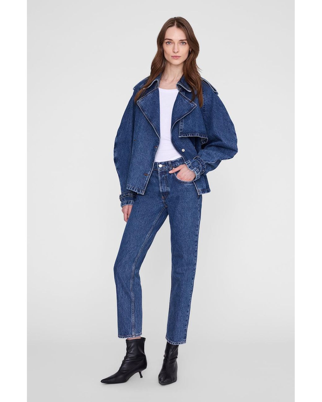 Anine Bing Blue Pascale Trench