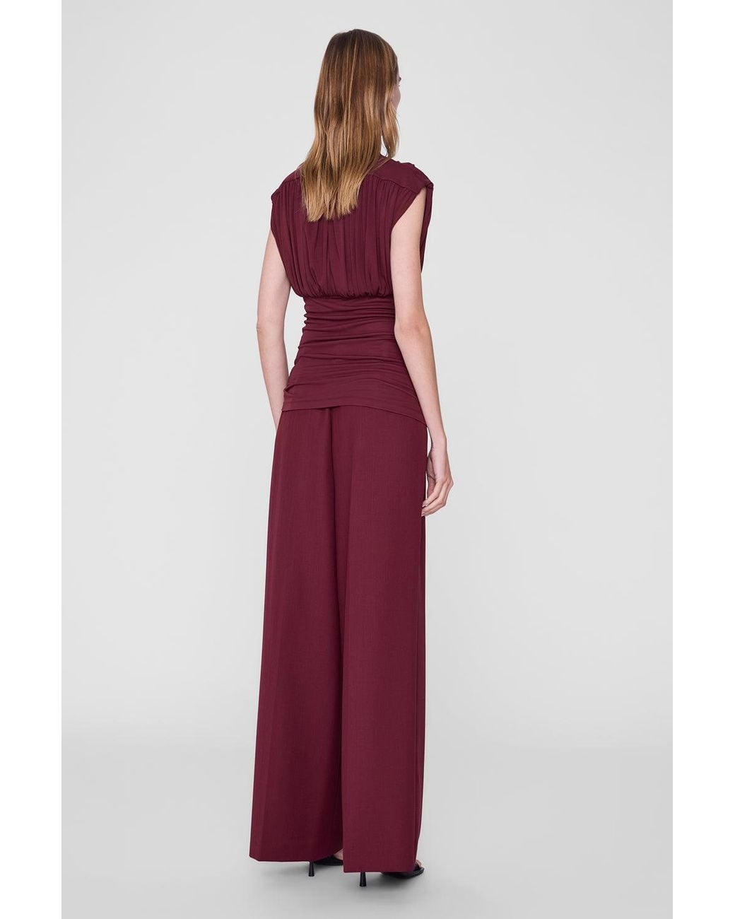 Anine Bing Red Paola Trouser
