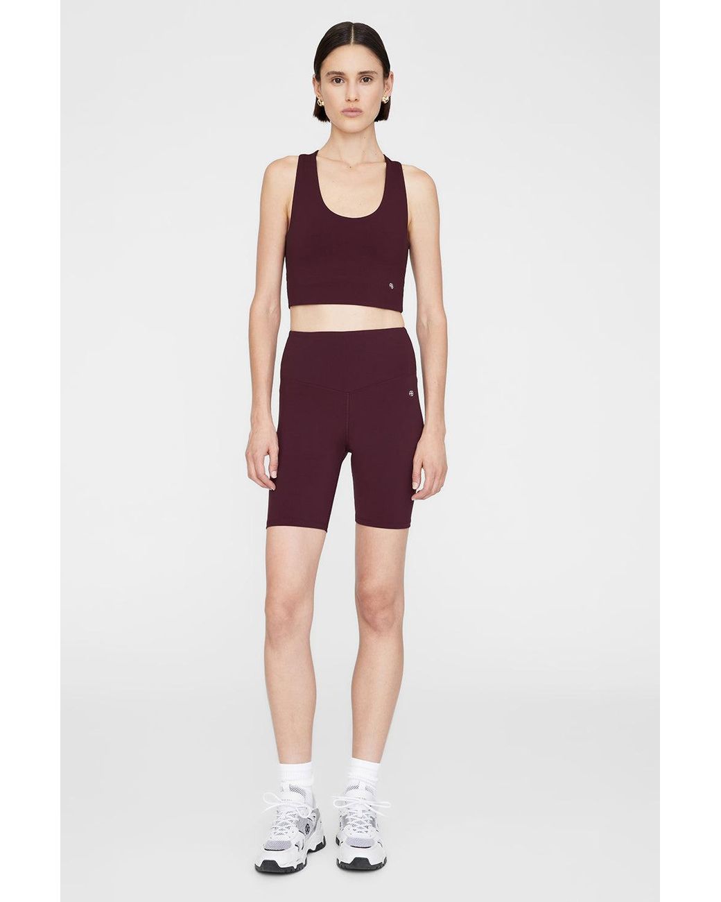 Anine Bing Red Blake Biker Short