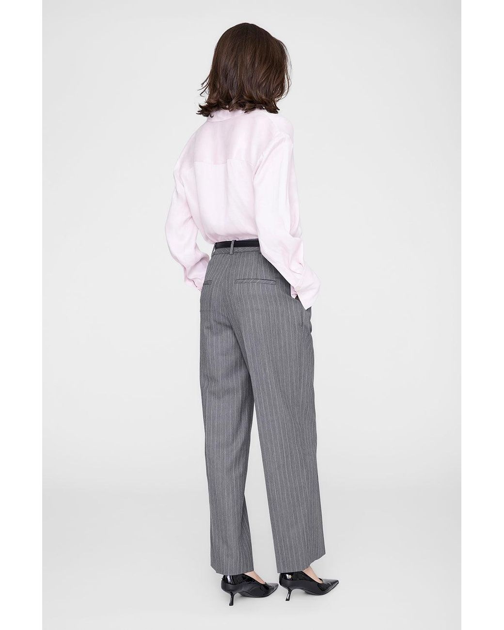 Anine Bing Gray Bridget Shirt