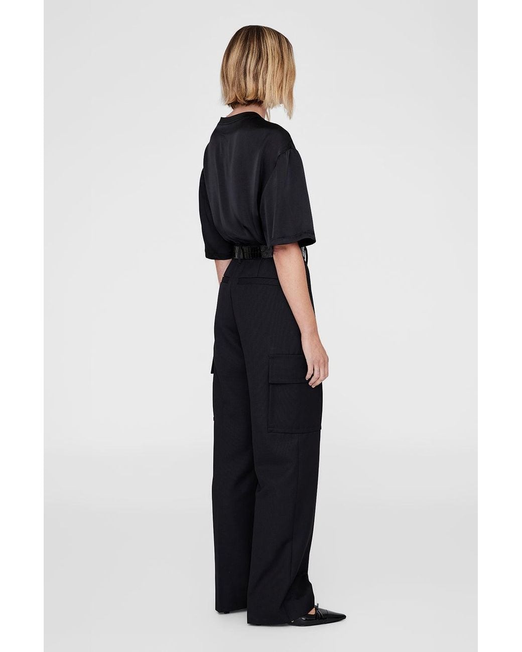 Anine Bing Blue Dayton Cargo Pant