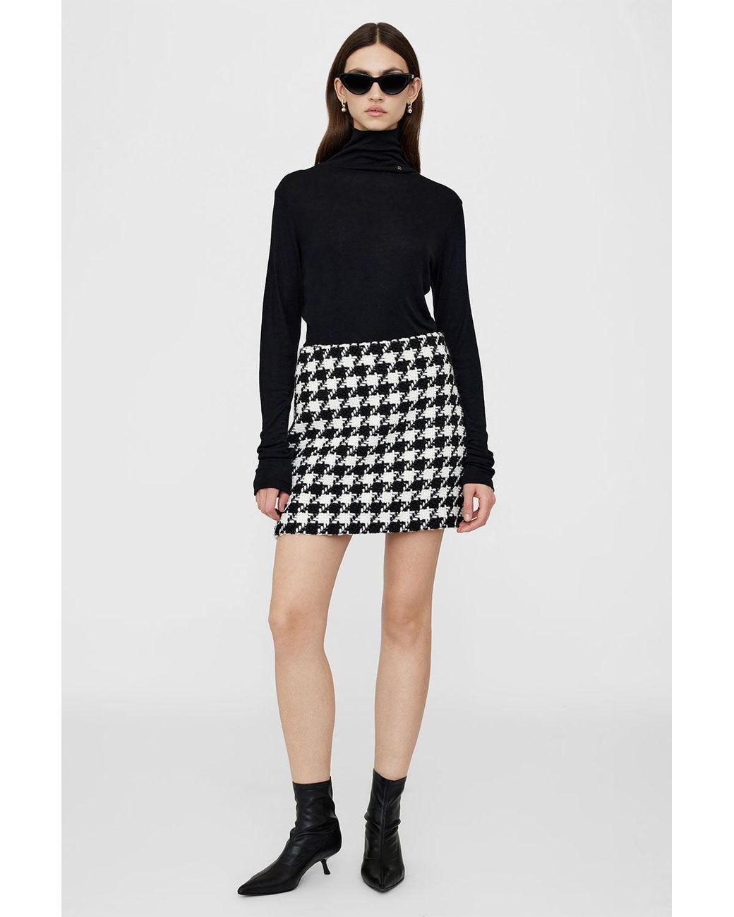 Anine Bing Black Ada Skirt