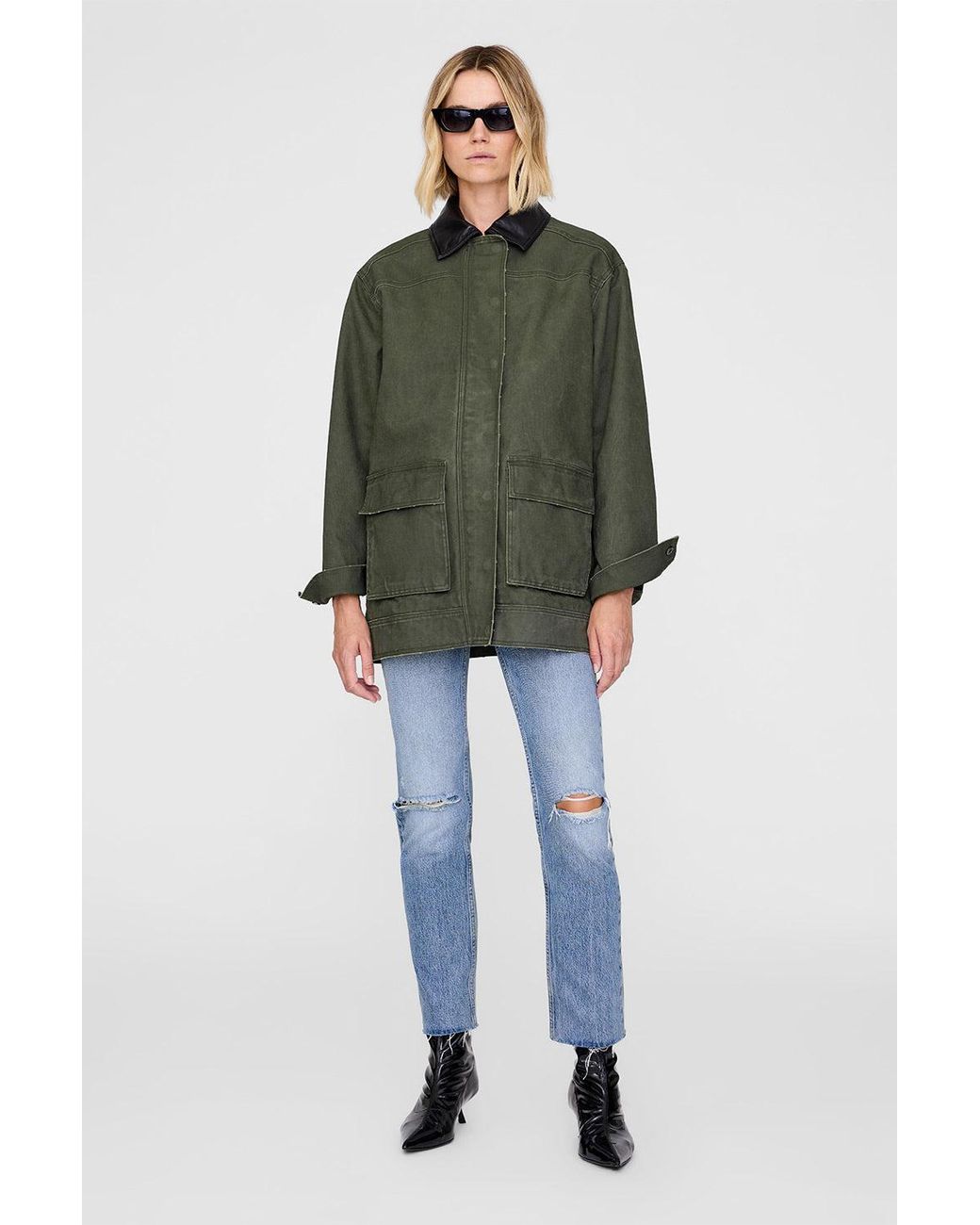 Anine Bing Green Sean Jacket
