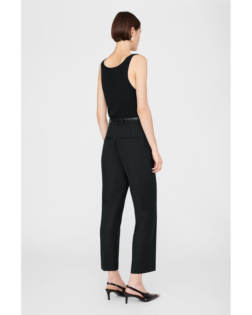 Anine Bing Black Blaine Trouser