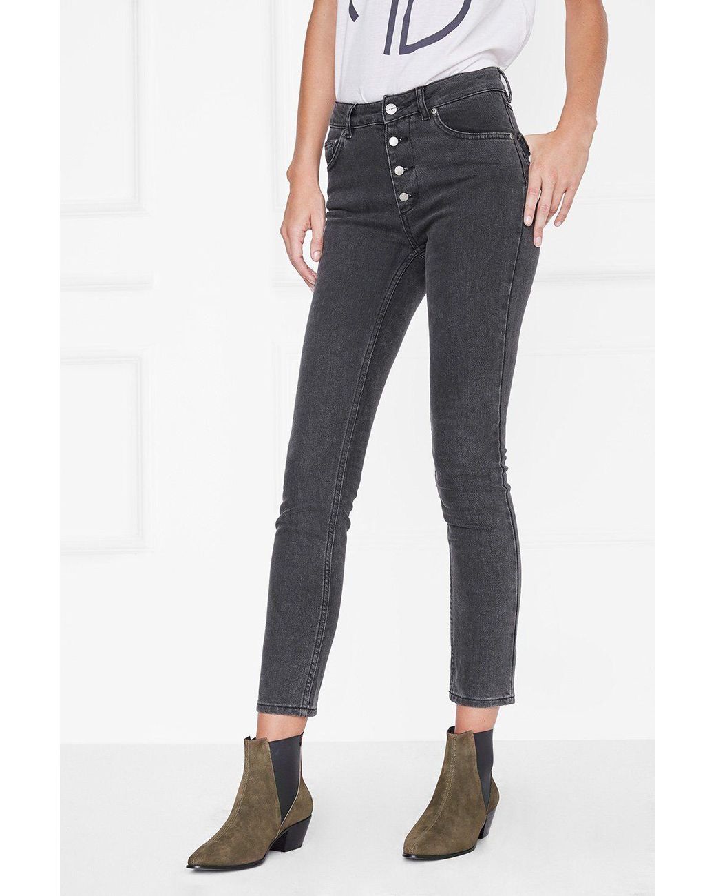 Anine Bing Denim Frida Jean in Denim 