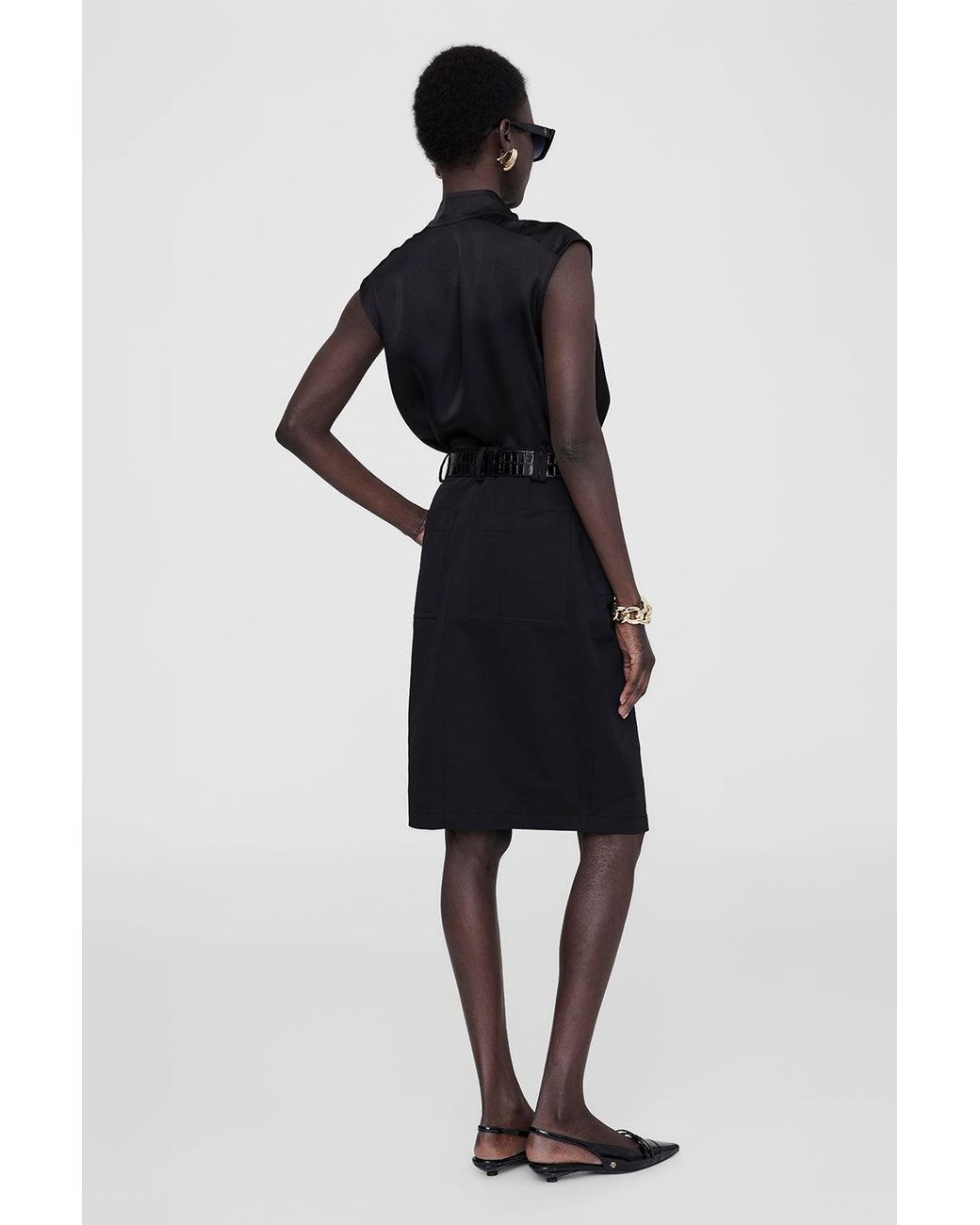 Anine Bing Black Zaire Skirt