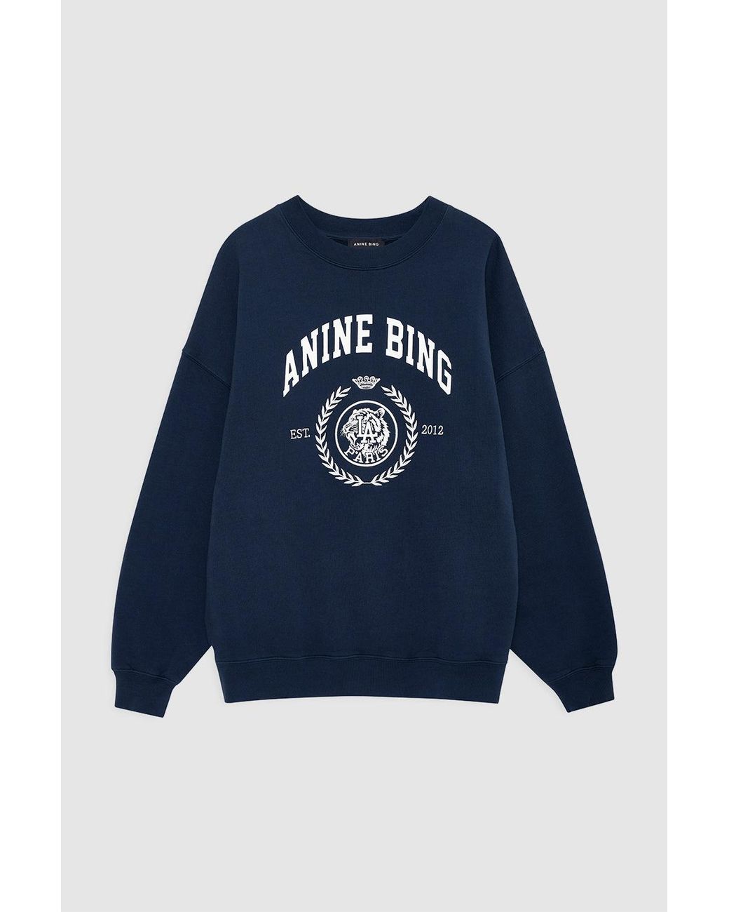 Anine Bing Blue Miles Sweatshirt Collegiate