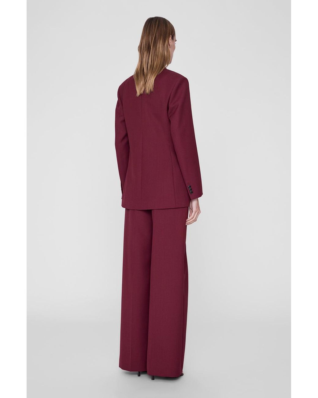 Anine Bing Red Aretha Blazer
