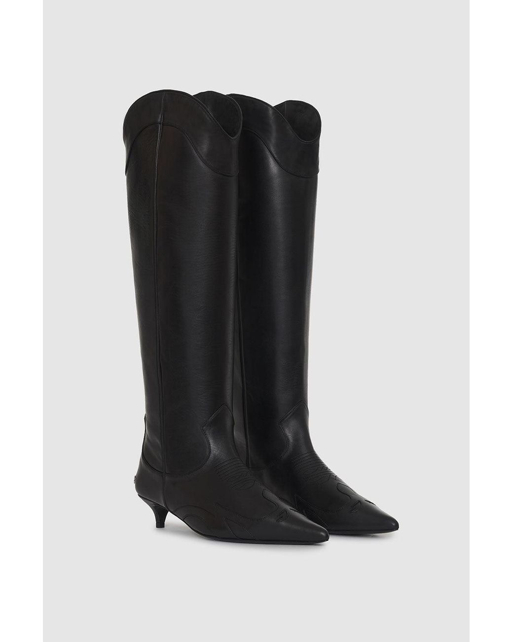 Anine Bing Black Tall Rae Boots