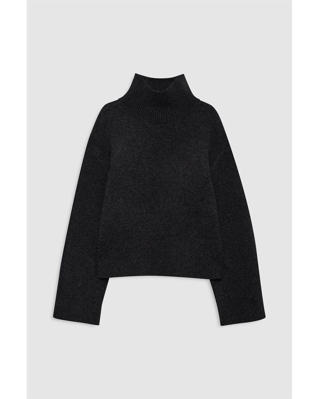 Anine Bing Blue Alma Turtleneck Sweater