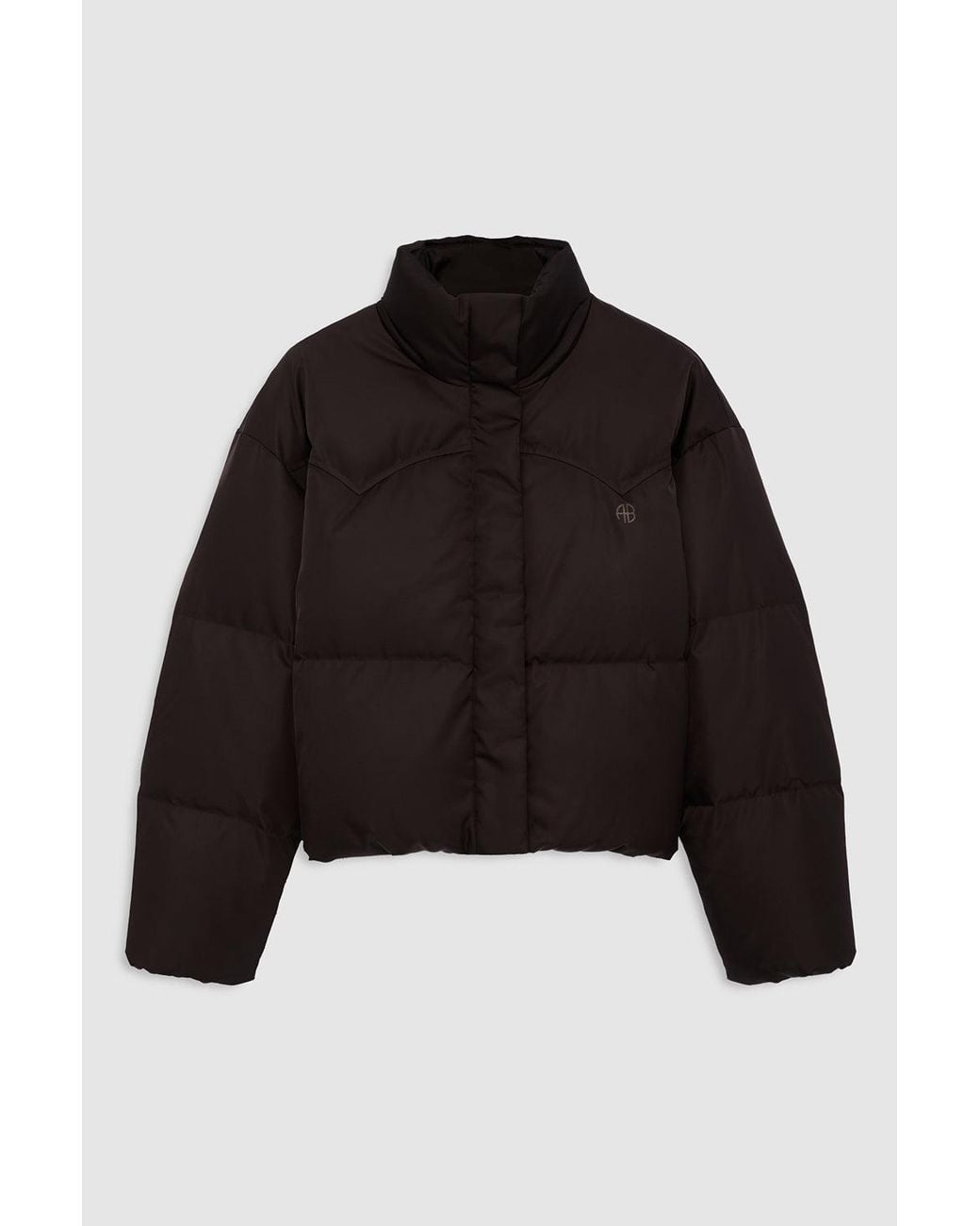 Anine Bing Blue Oslo Cropped Puffer
