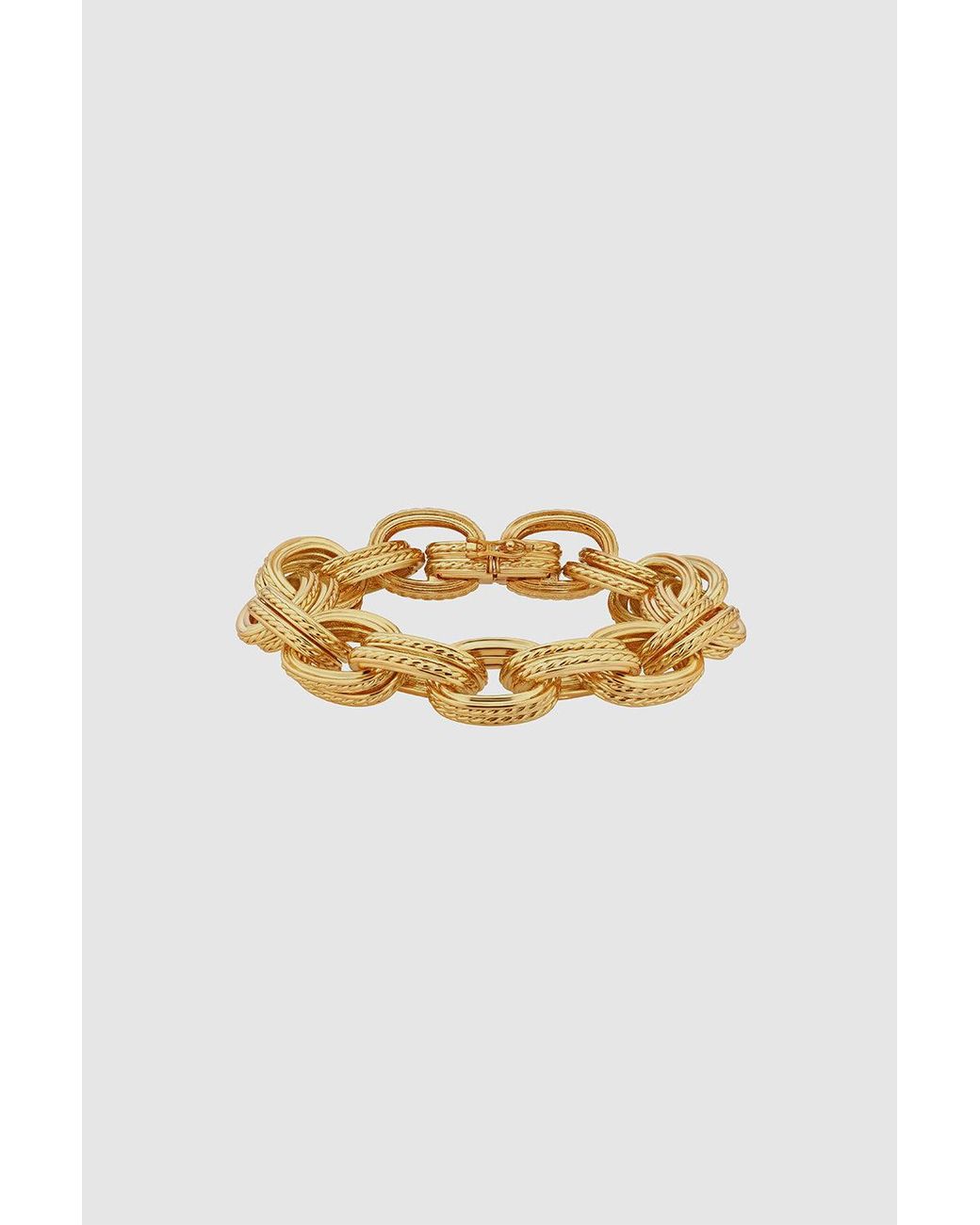 Anine Bing Metallic Double Link Chain Bracelet