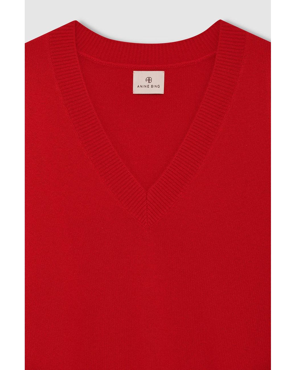 Anine Bing Red Lee Sweater