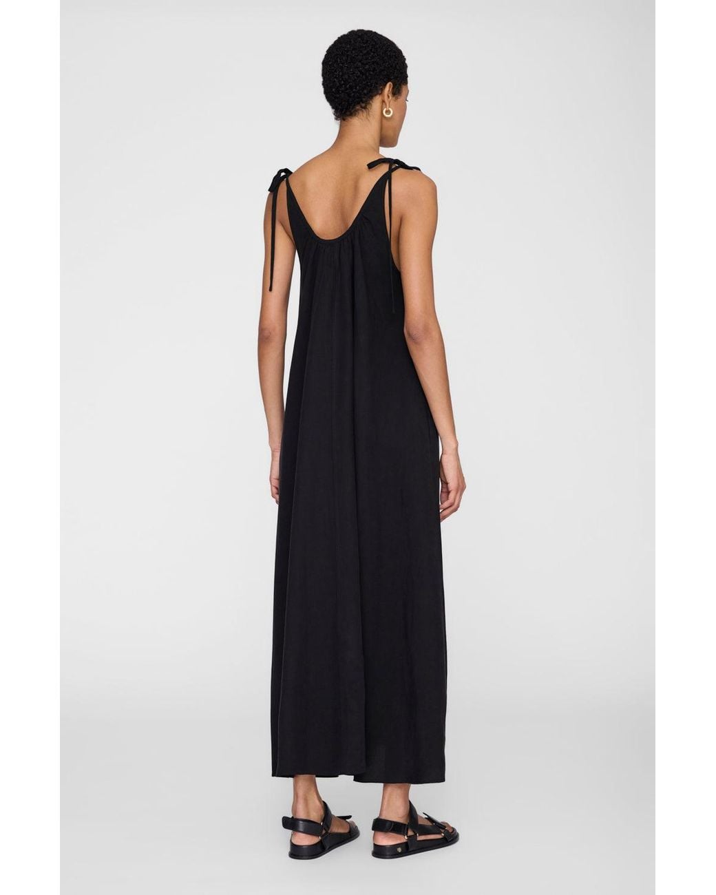 Anine Bing Black Flora Dress