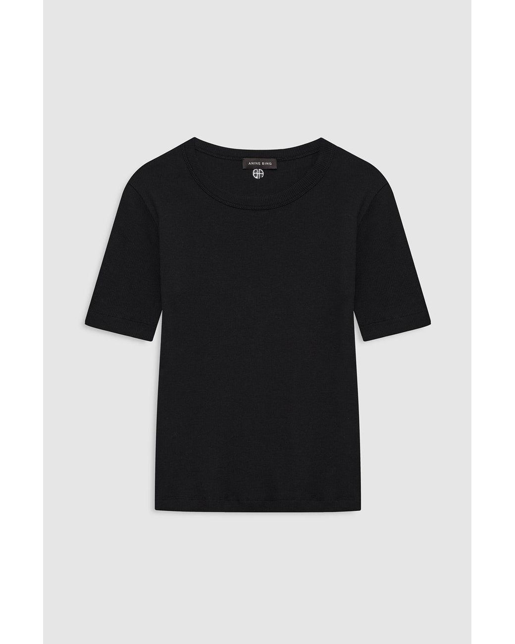 Anine Bing Blue Sixtine Tee Short Sleeve