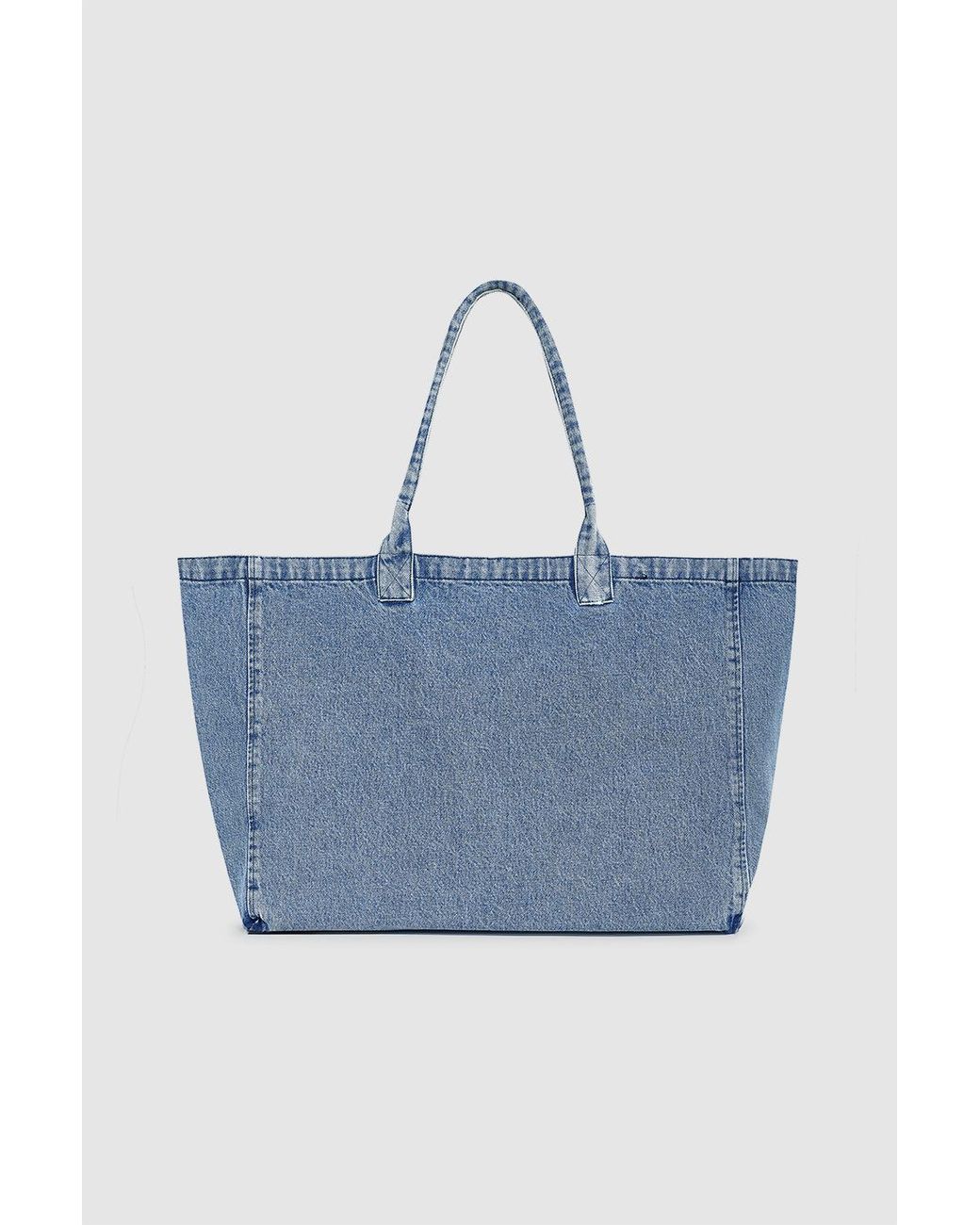 Anine Bing Blue Leo Denim Tote