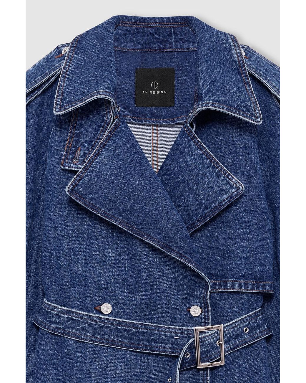 Anine Bing Blue Pascale Trench