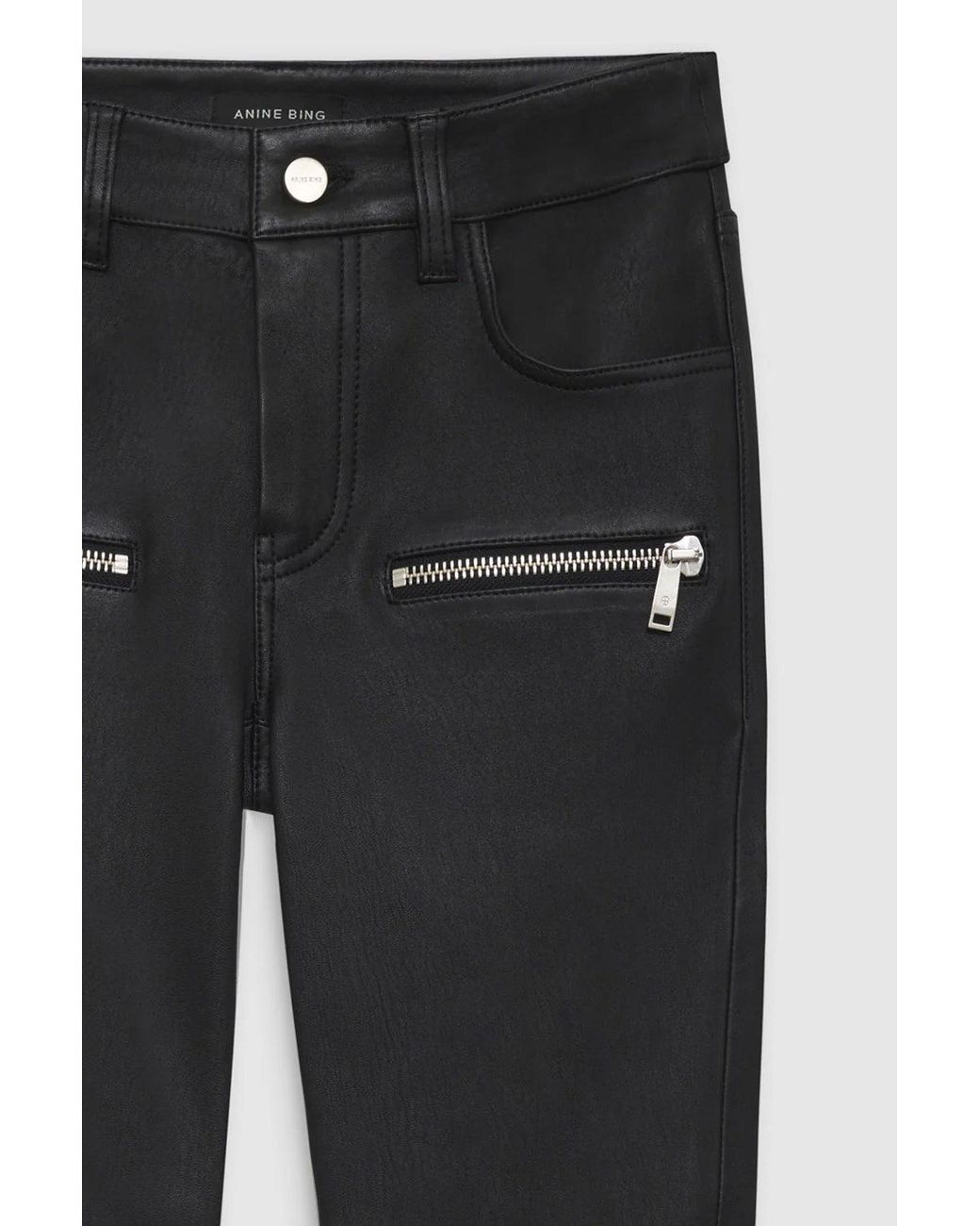 Anine Bing White Remy Pant