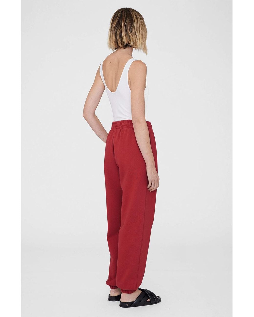 Anine Bing Red Karter Jogger