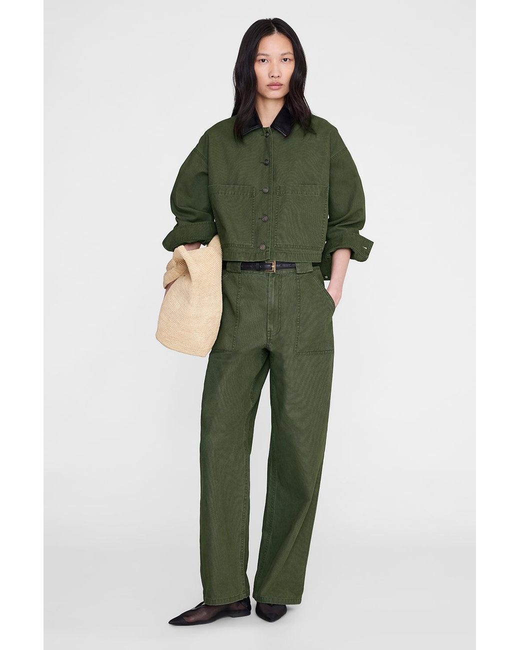 Anine Bing Green Yuma Jacket
