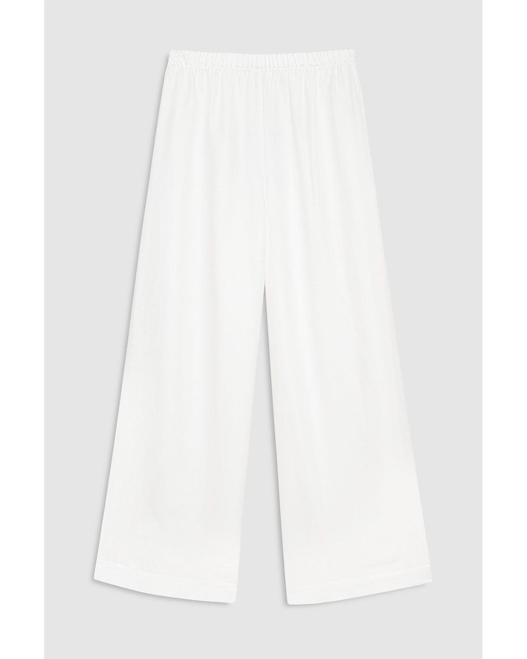 Anine Bing White Roslyn Pant