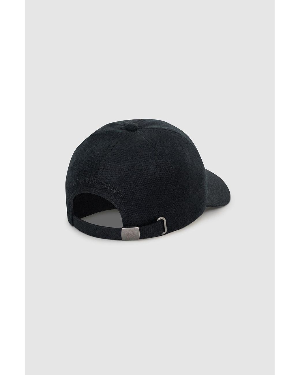 Anine Bing Black Jeremy Baseball Cap