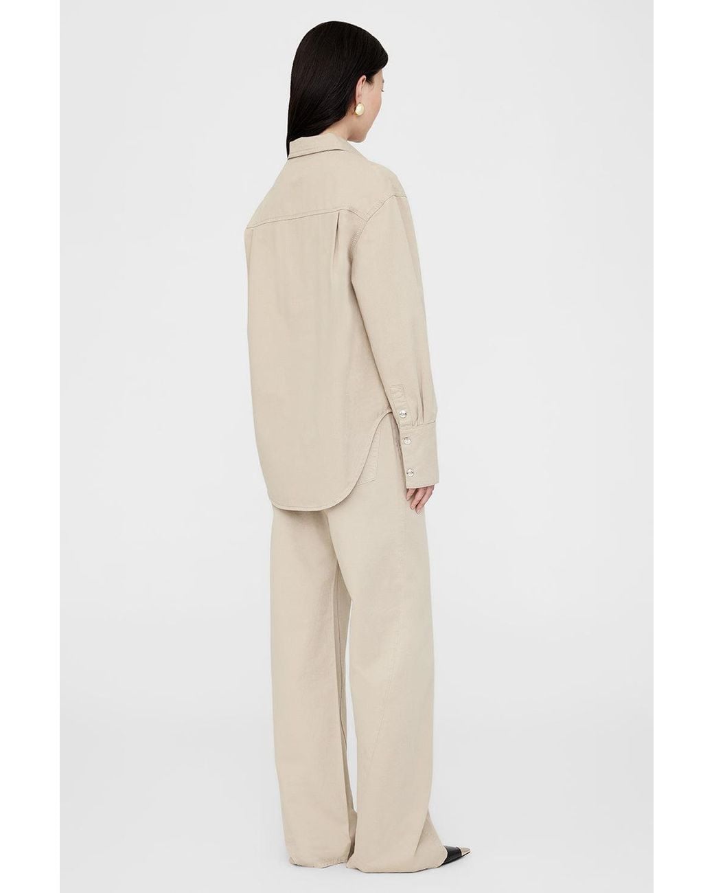 Anine Bing Natural Dante Shirt