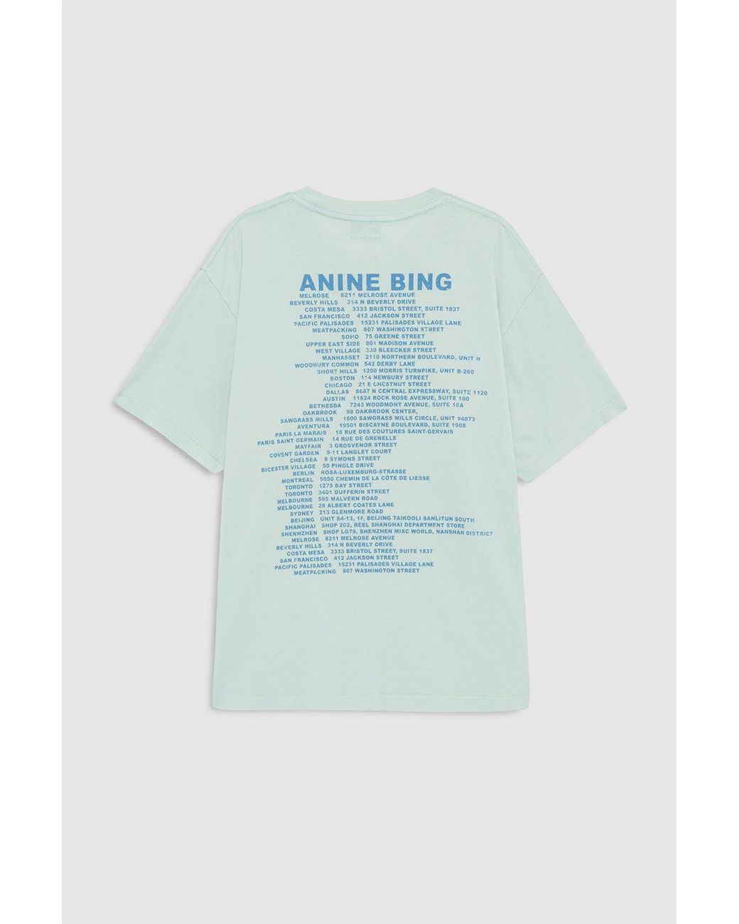 Anine Bing Blue Cade Tee Wave