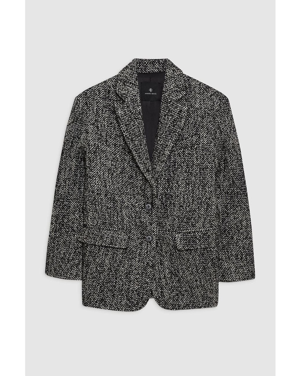 Anine Bing Blue Quinn Blazer