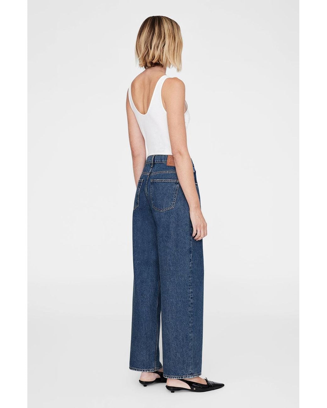 Anine Bing Blue Manon Jean