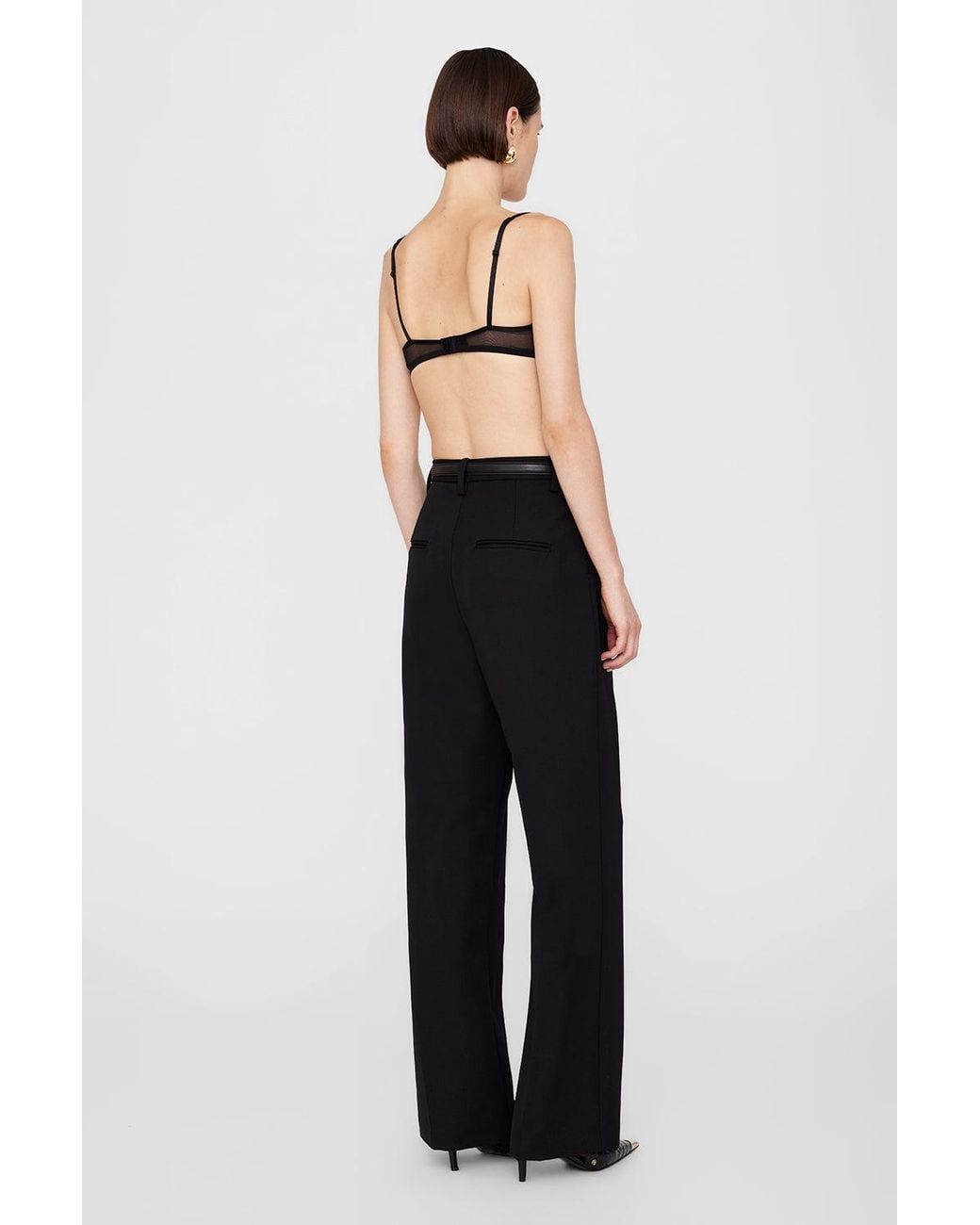 Anine Bing Black Vena Bra