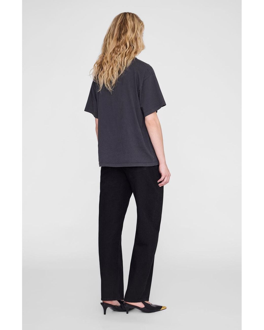 Anine Bing Blue Cade Tee Los Angeles