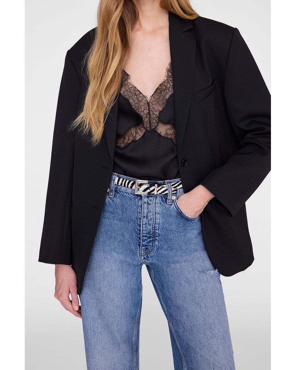 Anine Bing Black Nicola Belt