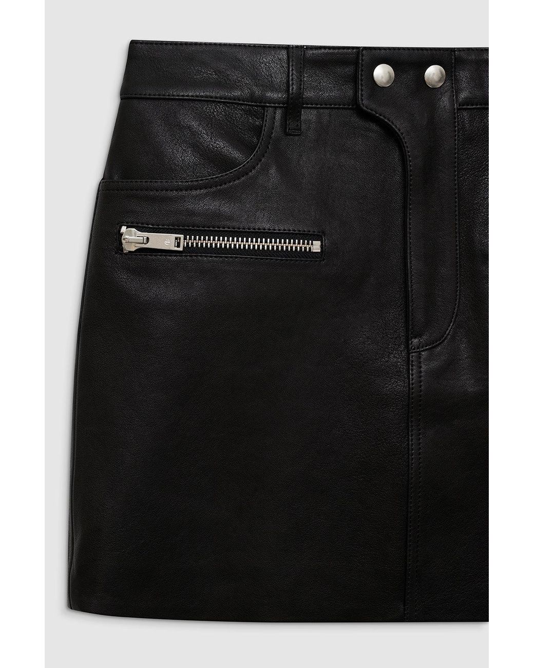 Anine Bing Red Steel Skirt