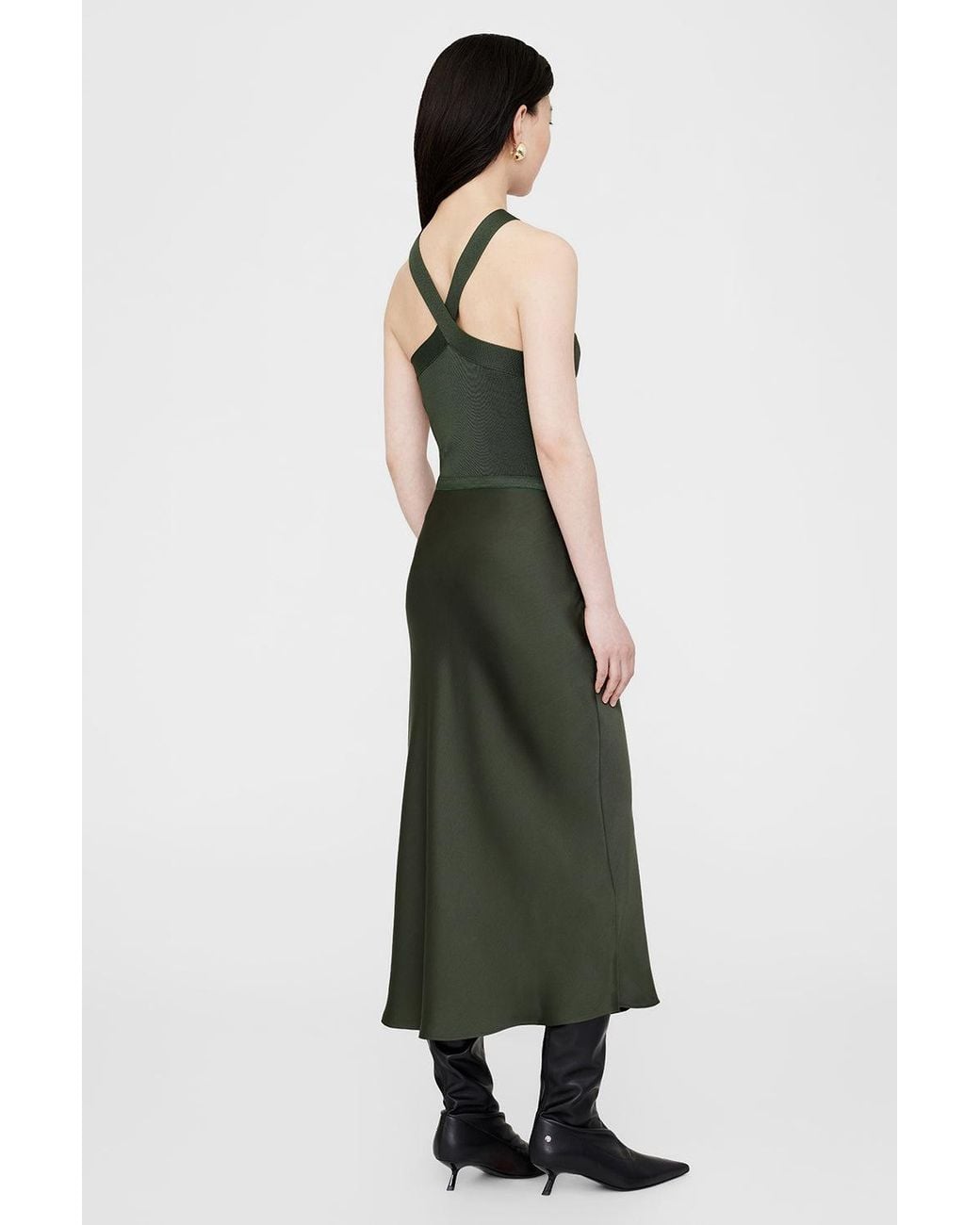 Anine Bing Multicolor Bar Silk Skirt