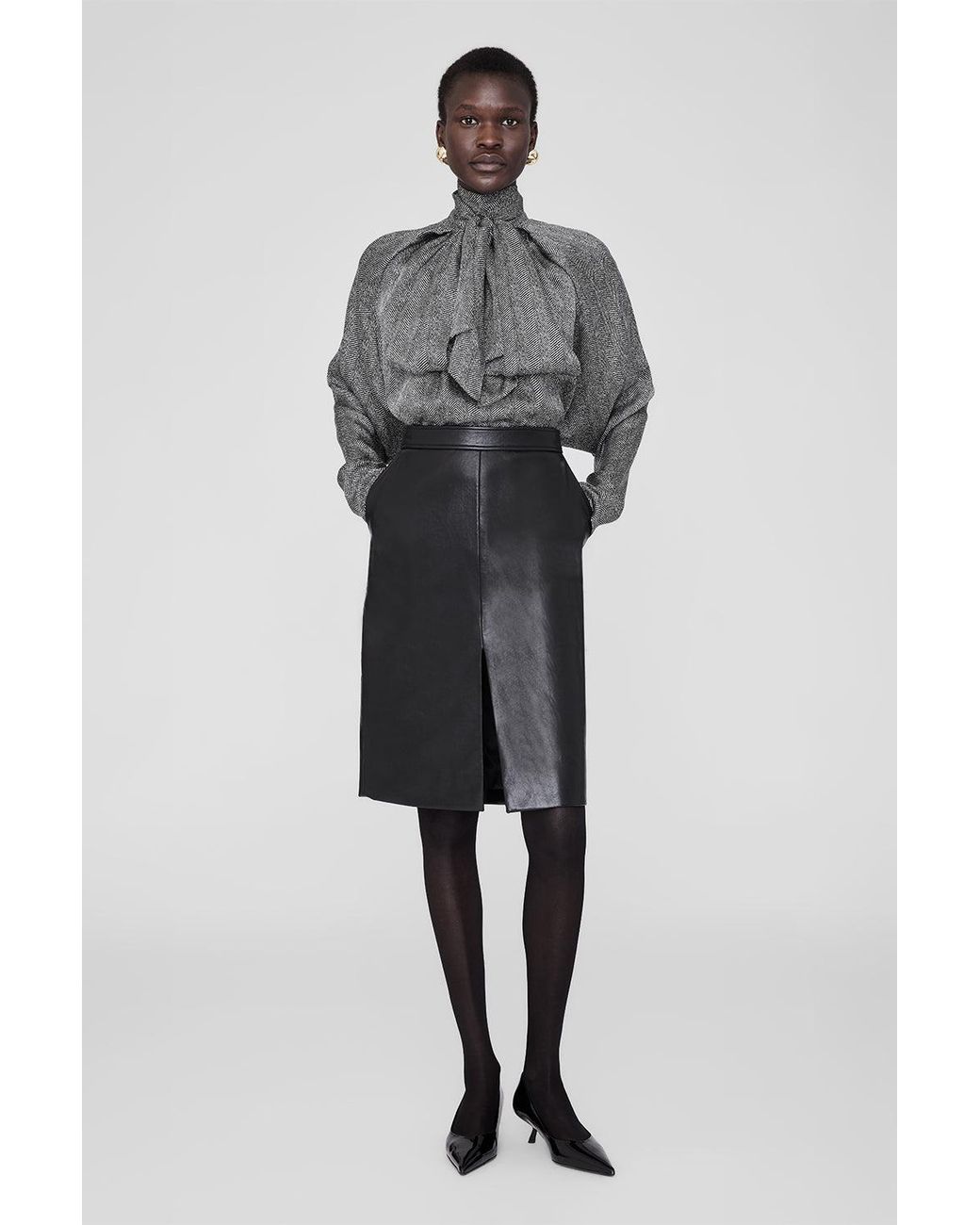 Anine Bing Gray Rachel Top