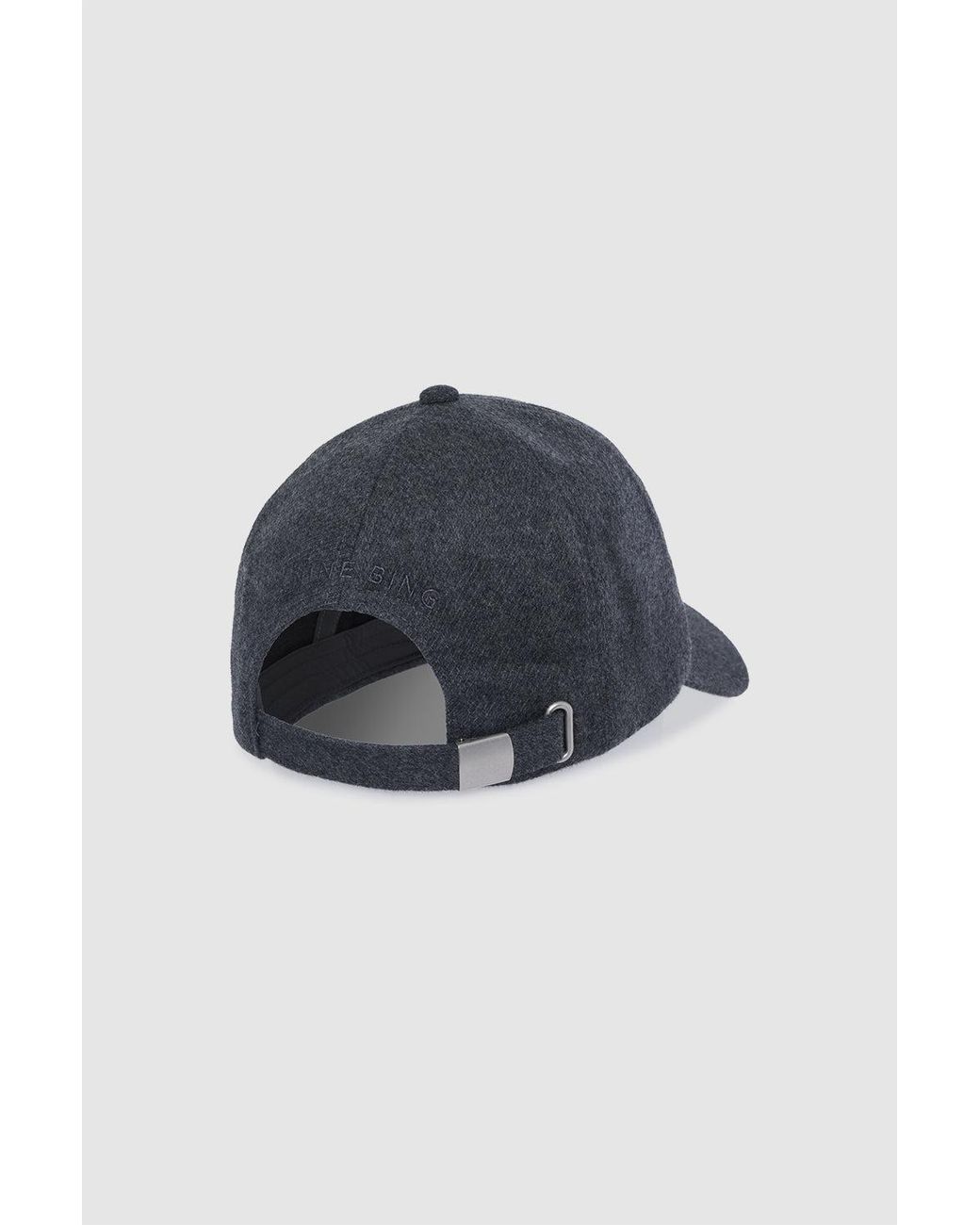 Anine Bing Blue Jeremy Baseball Cap Wool