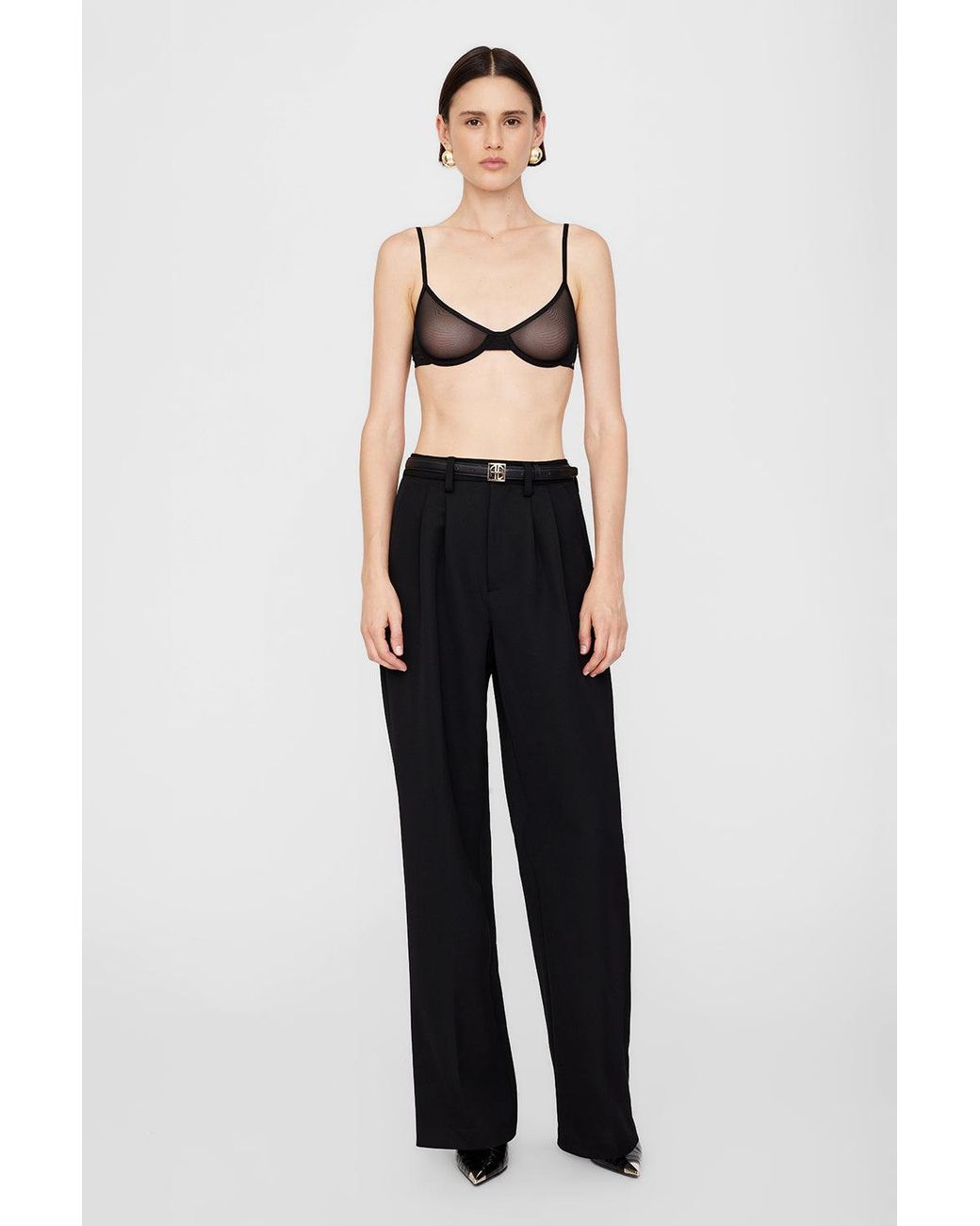 Anine Bing Black Vena Bra