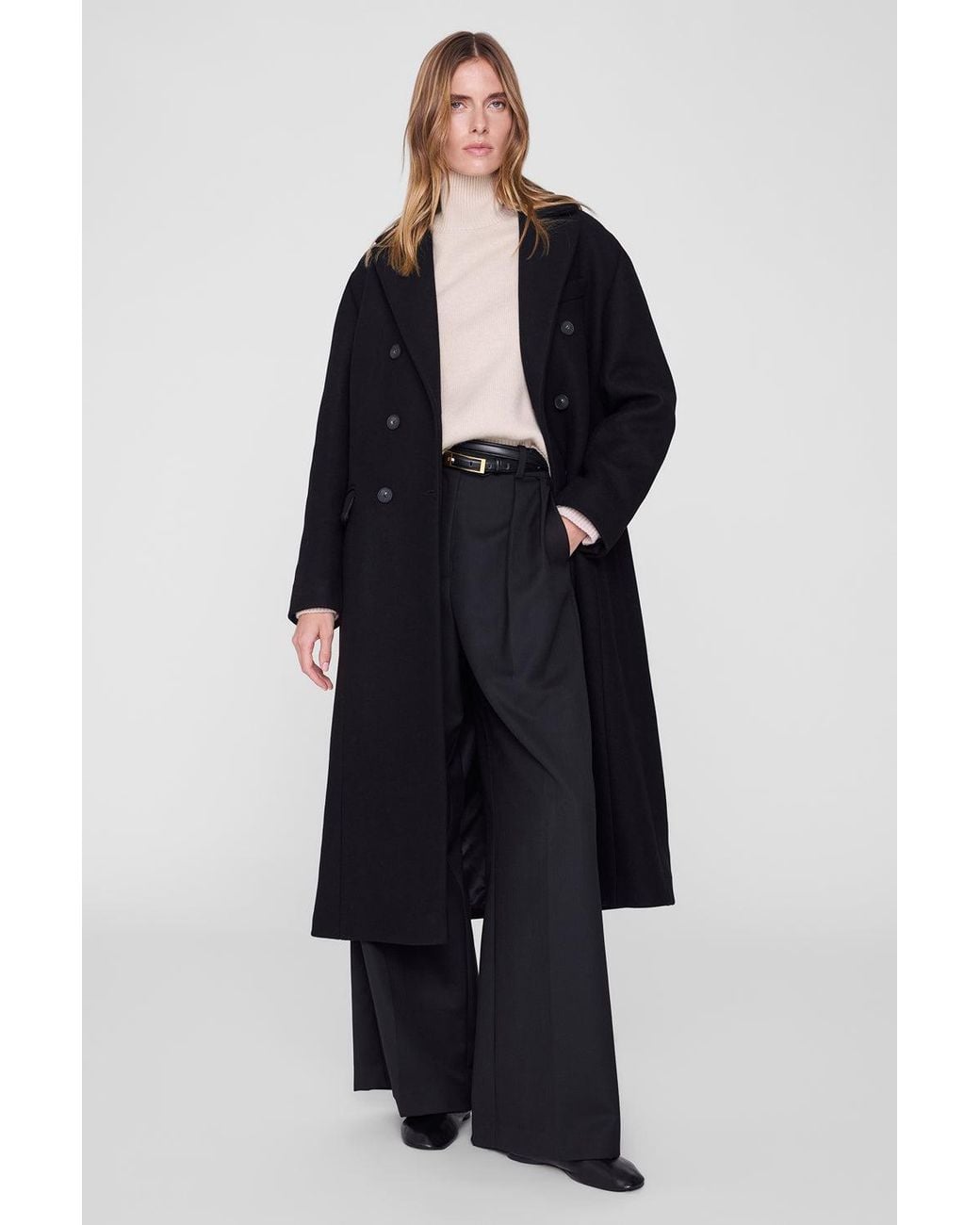 Anine Bing Blue Sali Maxi Coat