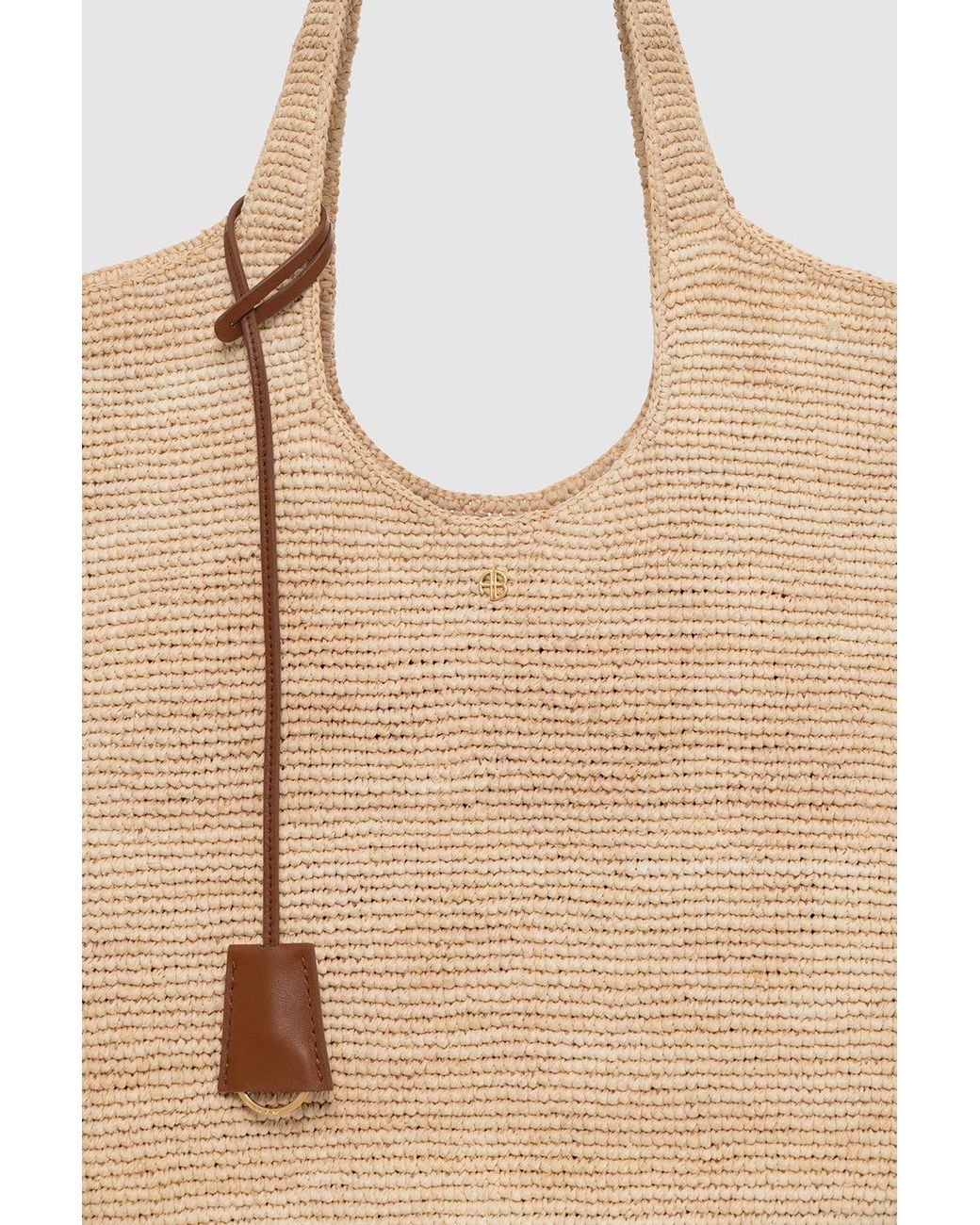 Anine Bing Natural Lili Tote Raffia