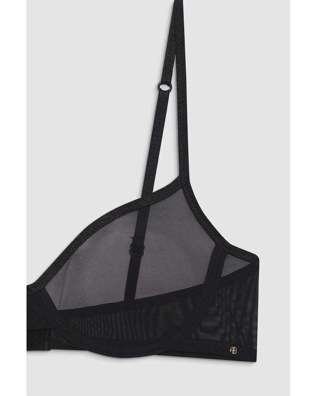 Anine Bing Black Vena Bra