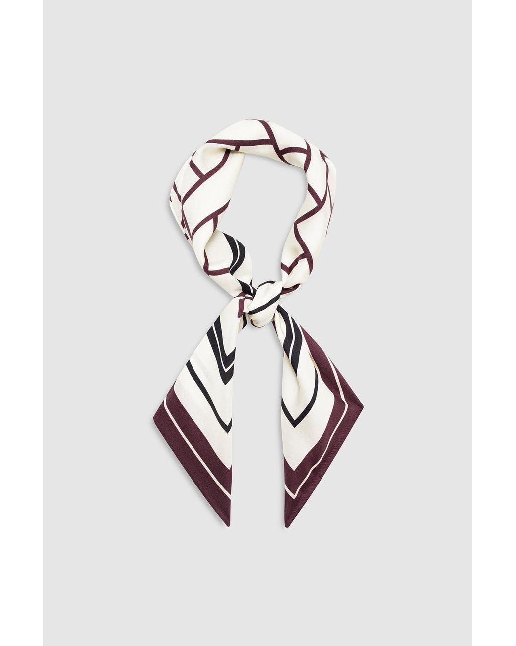 Anine Bing White York Scarf Ab