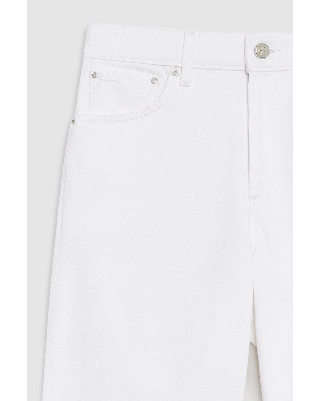 Anine Bing White Wyatt Jean 34"