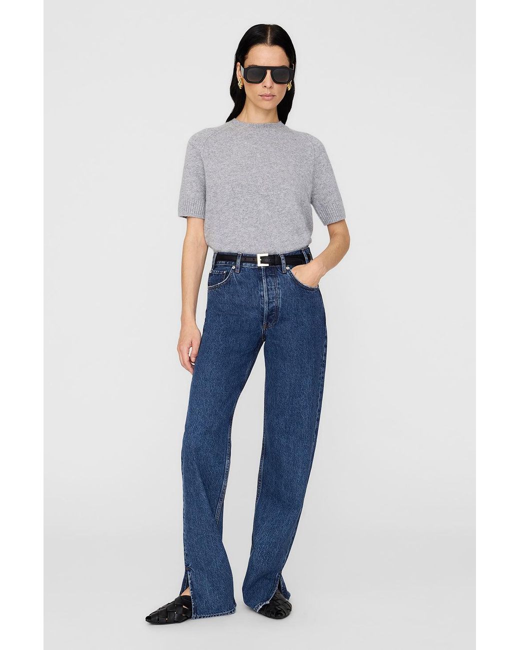 Anine Bing Blue Jackson Sweater