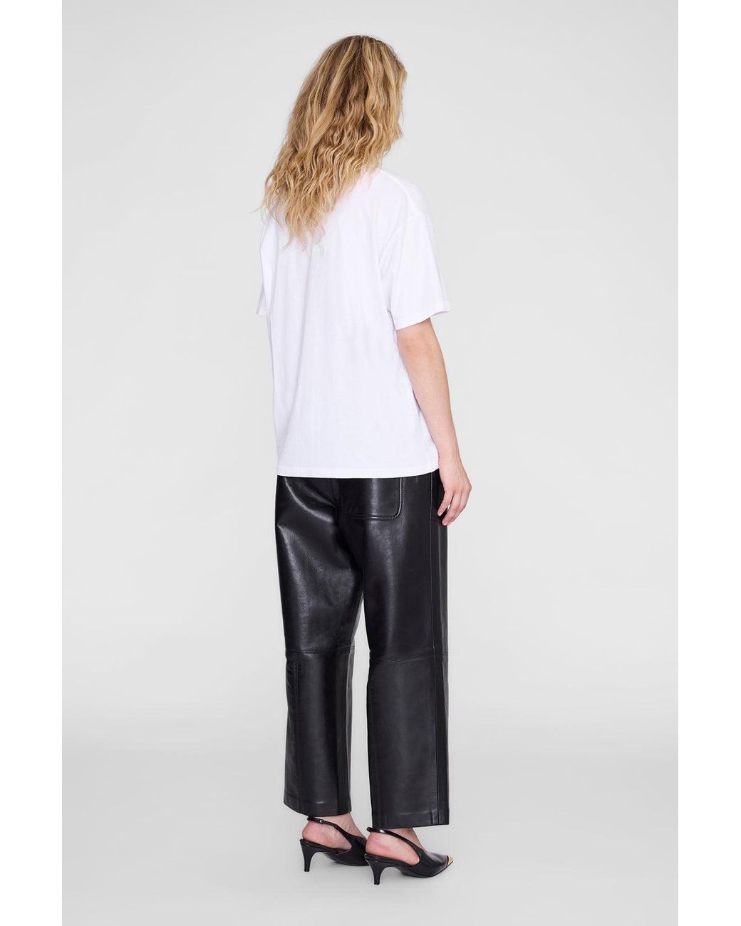 Anine Bing Blue Cade Tee Los Angeles
