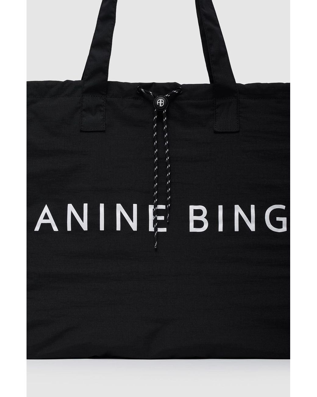 Anine Bing Black Leo Sport Tote