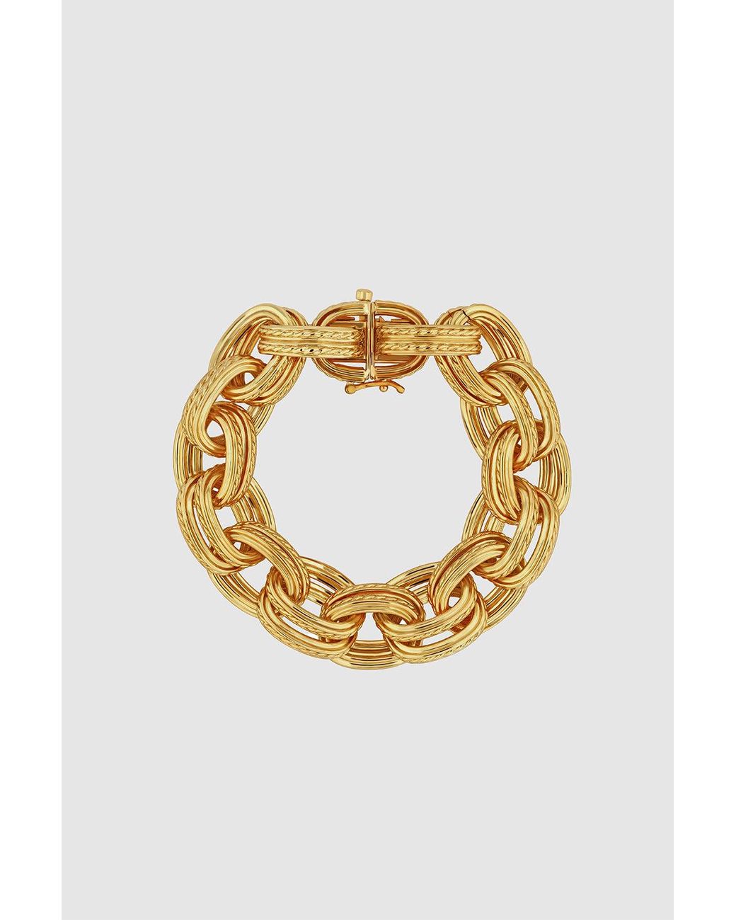 Anine Bing Metallic Double Link Chain Bracelet